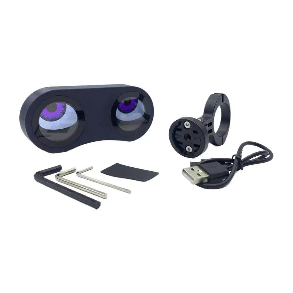 Умный задний фонарь для велосипеда «Дьявольские глаза», водонепроницаемый светодиодный задний фонарь для велосипеда/мотоцикла для ночной езды, с подзарядкой Type-C N6V3