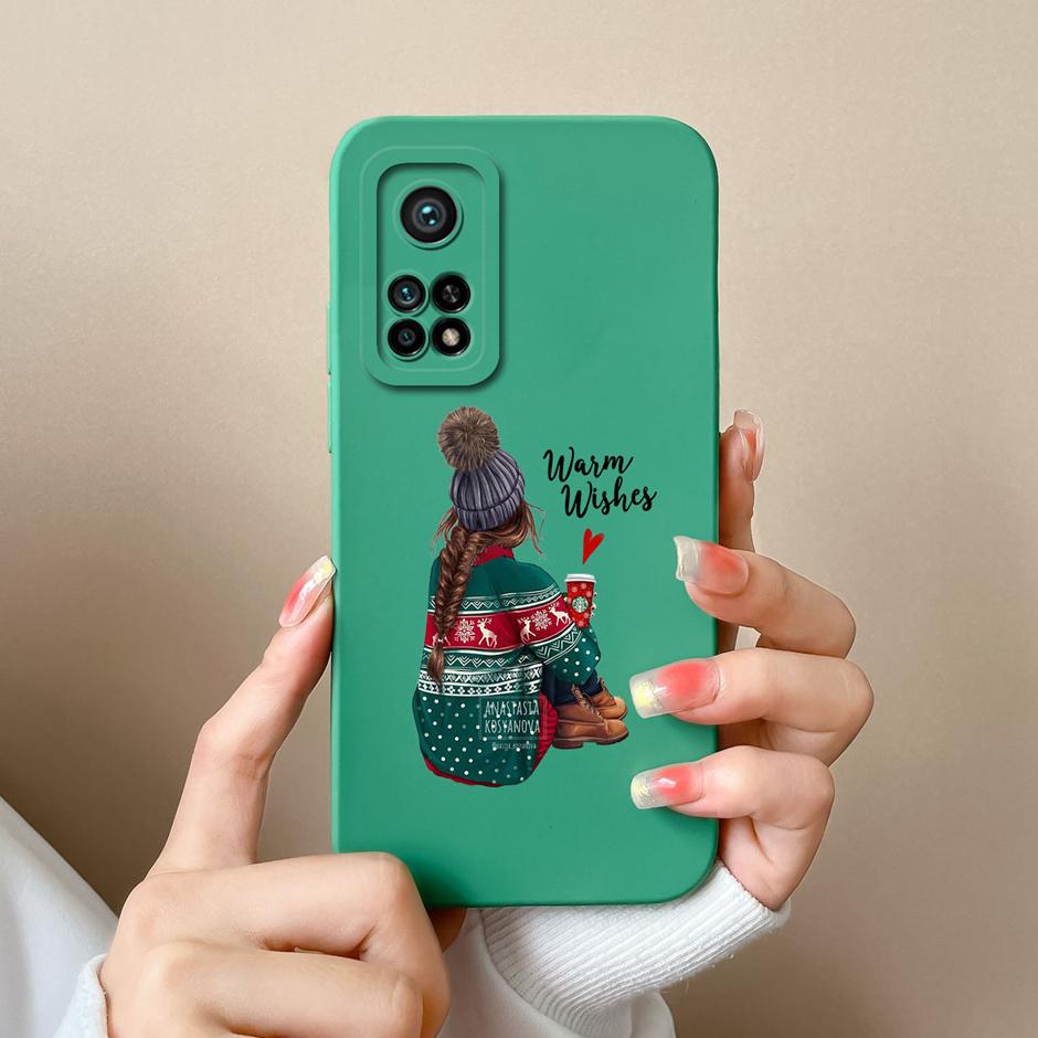 For Xiaomi Mi 10T Pro 5G Case Matte Silicone Shell For Xiaomi10T Pro 5G Sweet Girls Butterfly Cartoon New Design Fashion Funda