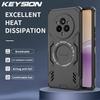 KEYSION Полый чехол для отвода тепла для Realme 14 Pro+ 5G Магнитное охлаждение Ударопрочный чехол для телефона для OPPO Realme 14T 5G 14 5G