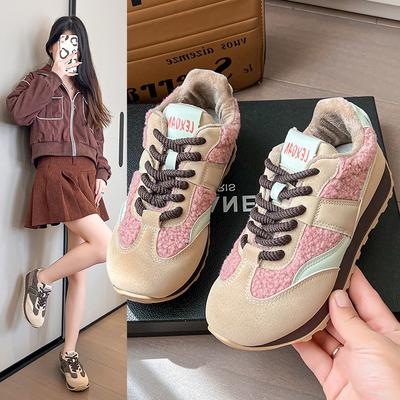 2025 осень новые ретро цветовая гамма платформа спортивная повседневная обувь обувь папы нишевый дизайн обувь Форреста Гампа женская повседневная