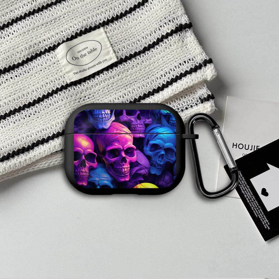 Чехол для Airpods Pro3 3 Pro Pro2 1 4 2 Чехлы для наушников Покрытия Ярко окрашенные Скелеты
