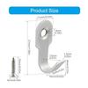 4 прочных настенных крючка из нержавеющей стали подходят для различных поверхностей. Поставляется с винтами и клеем, легко крепится к полотенцу в вашей ванной комнате