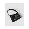 Shiny Black Medium Size Patent Leather Women's Shoulder Bag