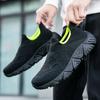 Men's Fashion Sports Shoes Breathable Thick Soled Black Outdoor Walking Shoes Anti Slip Men's Casual Daily Running Sports Shoes