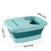 Thickened Silicone Folding Footbath with Lid - Portable Massage Footbath for Home Use