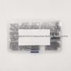 440-Piece Stainless Steel Hex Socket Button Head Screw Nut Set with 2 Wrenches