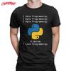 Футболка Python I Hate Programming для мужчин, программист, IT, компьютер, хлопковая футболка, круглый вырез, короткий рукав, футболка больших размеров