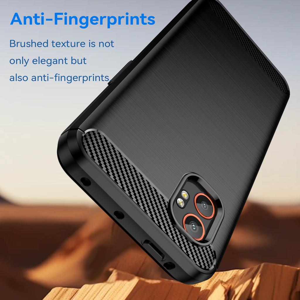 Для Samsung Galaxy XCover7 Pro Чехол Защитный Чехол для Телефона Текстура Углеродного Волокна Матовый