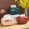 Removable Desktop Ornament Paper Holder Radio Model Wet Wipes Tissue Box