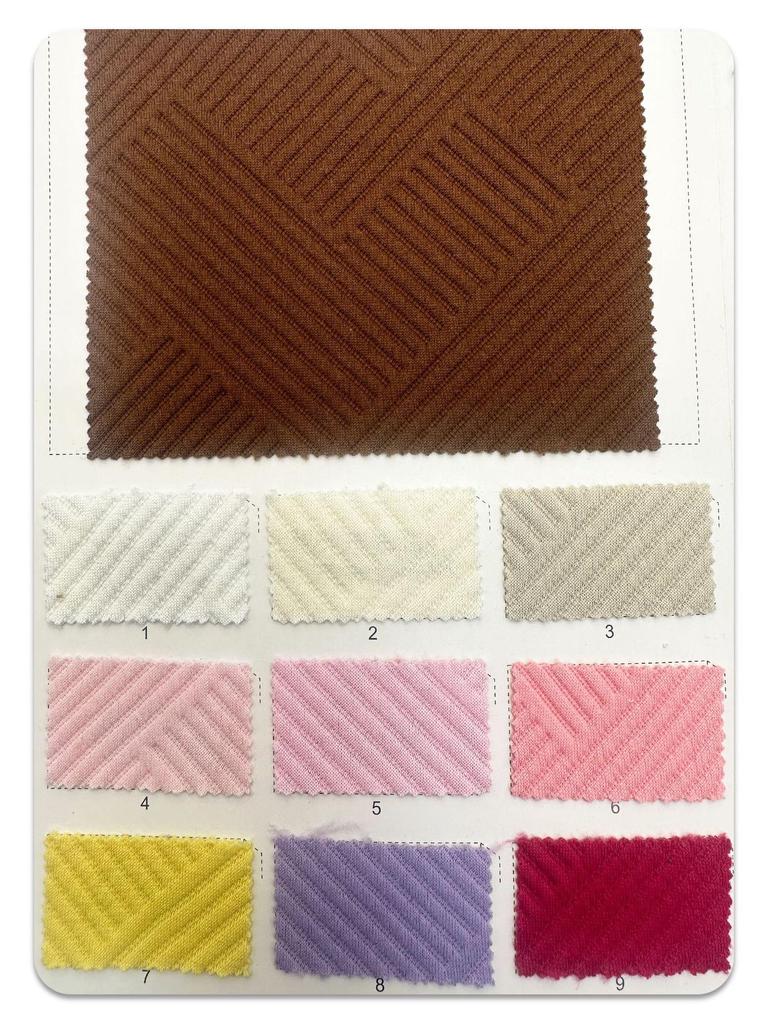 300g Spot Cotton Jacquard Air Layer Knit Fabric for Jackets, Dresses, Suits, and Trousers