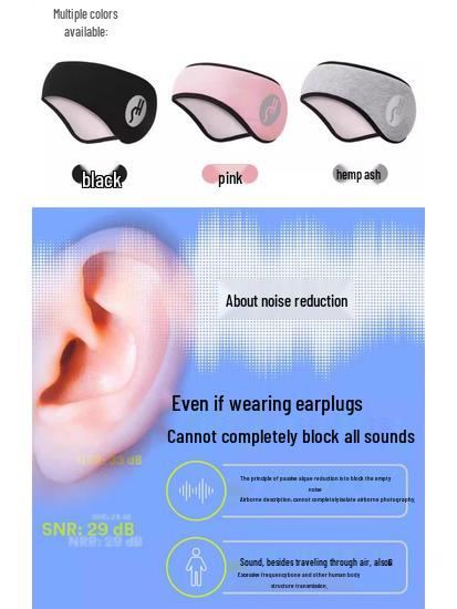 Регулируемая шумоизолирующая повязка для сна с наушниками и маской для глаз