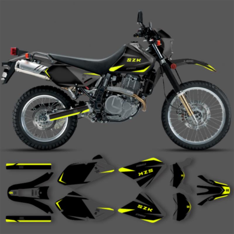 PowerZone Custom Team Graphics Decals Stickers Kit For SUZUKI DR650 1996-2014 2015 2016 2017 2018 2019 2020 2021 Decal 003