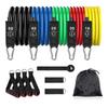 P90X 11-Piece Latex Resistance Bands Set for Fitness Training