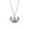 Adorable Cartoon Character Stitch Shimmering Drip Oil Jewelry Set Elegant Necklace Bracelet And Earrings For All Occasions
