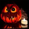 Halloween Resin Pumpkin Figure Sculpture Pumpkins Figurine Desk Ornament For Themed Parties And Festival Decoration