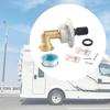 RV City Water Fill Inlet Kit and Hose Elbow Brass Pipe Threads for Camper Trailer Marine Sturdy
