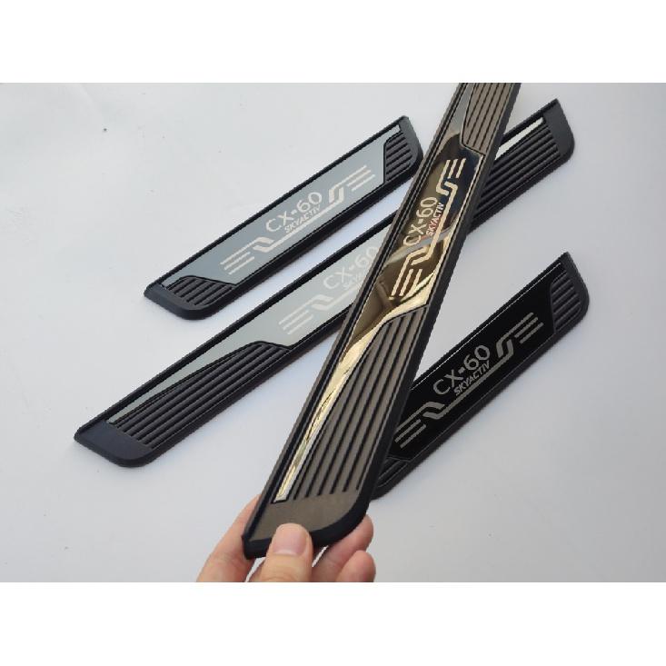 Для Mazda CX60 защита порога автомобильные аксессуары авто порог Накладка наклейки стальная отделка педали стиль 2022 2023