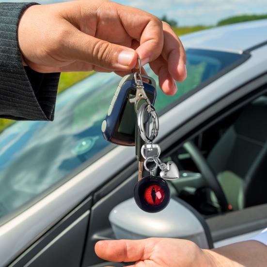 Готический Ужас Брелок Шар-глаз Подвеска Ручная работа Смола Брелок Вдохновленный Хэллоуином Брелок Аксессуары для рюкзака