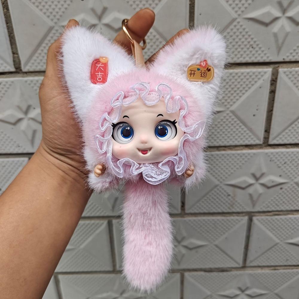 Cute Design Bunny Doll Pendant Plush Material Vinyl Face Doll Pendant Jewelry Accessories