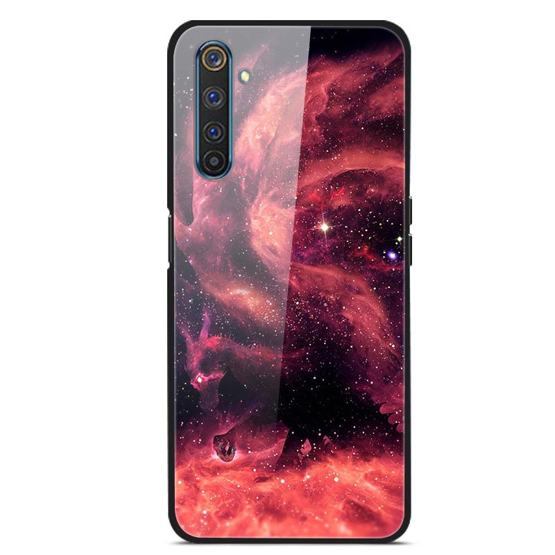 Для OPPO Realme 6 pro Чехлы Закаленное Стекло Задняя Крышка Телефона для Realme 6pro Силиконовые Бамперы Чехлы coque на Realme6 6S 6 s 6i