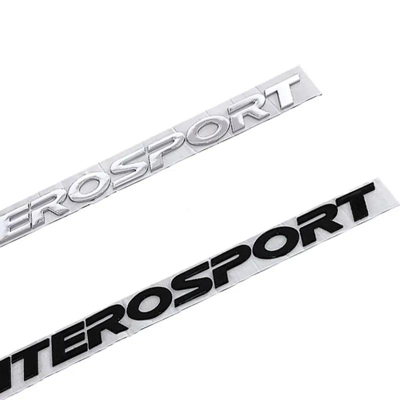 Наклейка с логотипом MONTERO SPORT на капот, эмблема, наклейки на автомобиль для Mitsubishi Montero, 3D логотип, передняя головная часть, задний багажник, наклейки для рестайлинга, аксессуары