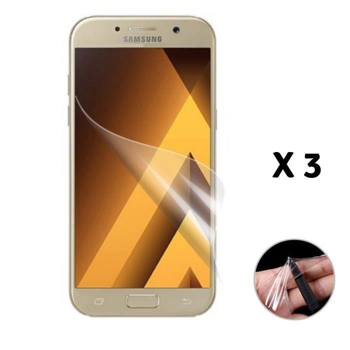 Набор из 3 пленок для Samsung Galaxy A5 2017 A520 - Защита экрана из устойчивого к царапинам пластика [Phonillico®]