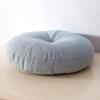 Degrees of Comfort Meditation Floor Pillow- Solid Color Round Cotton Linen Cushion Tatami Soft Seat Cushion for Home Bedroom Living Room