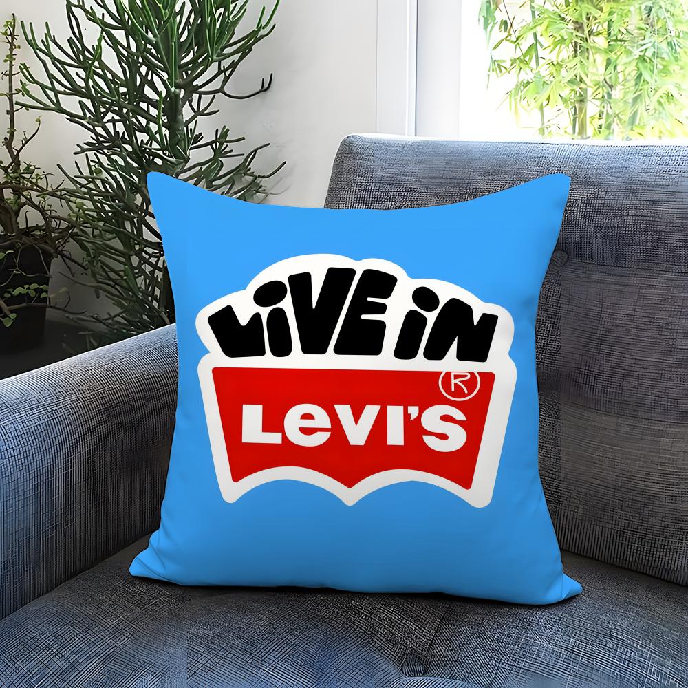 Popular L-LLevi's Cushion Cover Comfortable Reversible Pillow Cover Ideal for Car Sofa Bedroom & Beyond