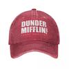 Офисное телешоу Dunder Mifflin Paper Бейсболки Винтажные потертые джинсовые кепки Snapback в стиле унисекс Уличные кепки Шляпа