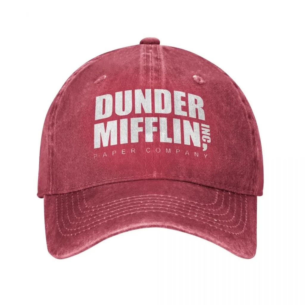 Офисное телешоу Dunder Mifflin Paper Бейсболки Винтажные потертые джинсовые кепки Snapback в стиле унисекс Уличные кепки Шляпа