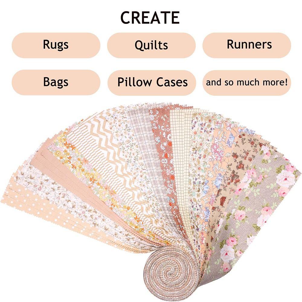 42 Sheets Colorful Precuts Fabric Jelly Rolls Creative Patchwork Fabrics Home Decor