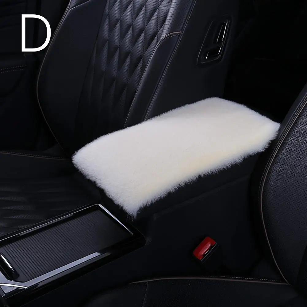 Плюшевый автомобильный подлокотник, подушка, теплая центральная консоль, подлокотник, внутренние накладки, универсальный чехол, уборка, украшение для автомобиля, хранение X6A8