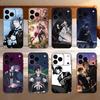 Черный чехол для телефона с персонажем Себастьян из аниме B-Butler для iPhone 17,16,15,14,13,12,11 Plus,Pro Max,SE4 Мягкий силиконовый черный чехол