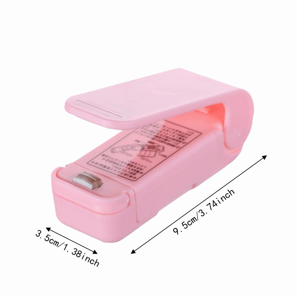White Handheld Heat Sealer ABS Portable Sealing Machine Mini Vacuum Bag Sealer Outdoors Use