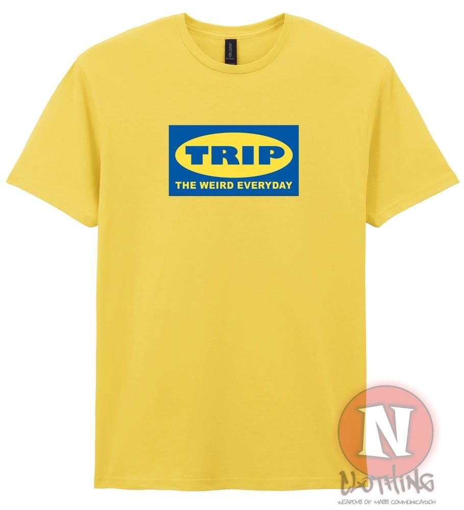 Trip TShirt The Weird Everyday Early 90s Rave Dance Music Edm Organic Heavy