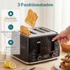 1.7L 2200W Rapid-Boil Kettle and 4-Slice Toaster Set with Limescale Filter, Black