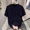 M-8Xl Enlarged And Fattened Short-Sleeved T-Shirt Summer Heavy Cotton T-Shirt Male Fat Brother Loose And Thick Short-Sleeved T-Shirt