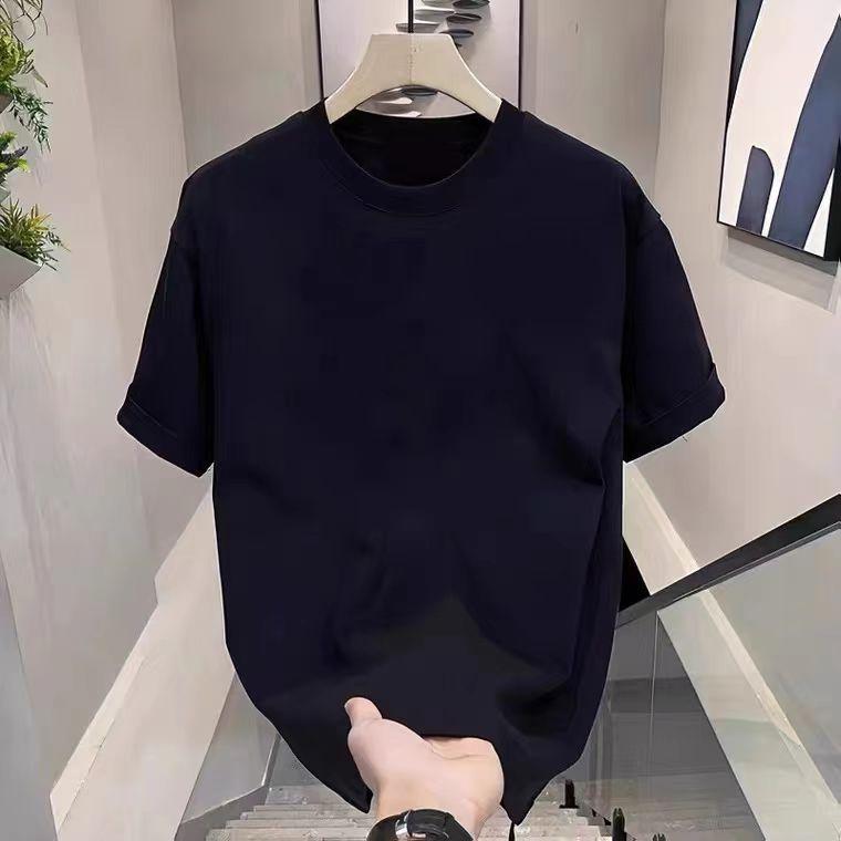 M-8Xl Enlarged And Fattened Short-Sleeved T-Shirt Summer Heavy Cotton T-Shirt Male Fat Brother Loose And Thick Short-Sleeved T-Shirt