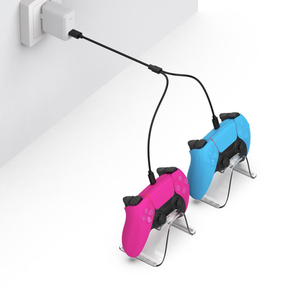 Suitable For VR2 Controller Charger-USB Charging Dock Cable Transfer Data Sync-Cord Handle Wireless Gamepad-Charger