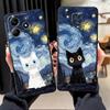 Чехол для Xiaomi Redmi Note 14 12C 13C K80 A1 13 Pro Plus 10 9 8 7 14C A4 A5 12 11 A3 Чехол для телефона A1 K40 A2 Милый Кот Арт