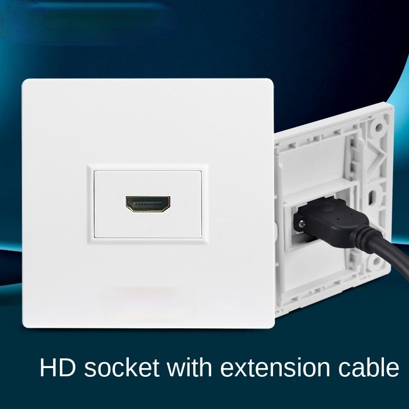 Встроенная мультимедийная панель 4K HD кабель HDMI видео цифровой ТВ разъем подключается непосредственно в разъем HDMI, выход сетевого ТВ кабеля, 86 мм