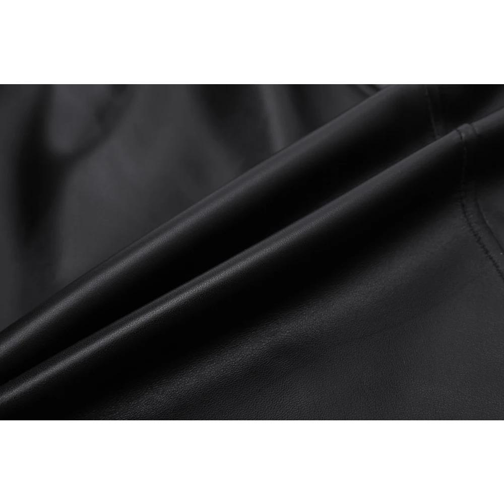 Maplesteed 100%Soft Sheepskin Women Leather Jacket Long OVERSIZE Female Natural Skin Coat Autumn Plus Size Bust 92-116cm M486