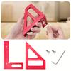 Woodworking Square Protractor Aluminum Alloy Miter Triangle Ruler High Precision Layout Measuring Tool for Engineer Carpenter