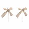 Длинные серьги-кисточки с жемчужным бантом и лентой для женщин, модные ювелирные изделия, серьги-кисточки