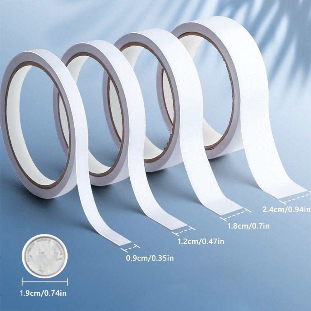 Strong Viscosity Strong Tape Sticker White Sticky Paper Double Sided Tape  School/Home/Office