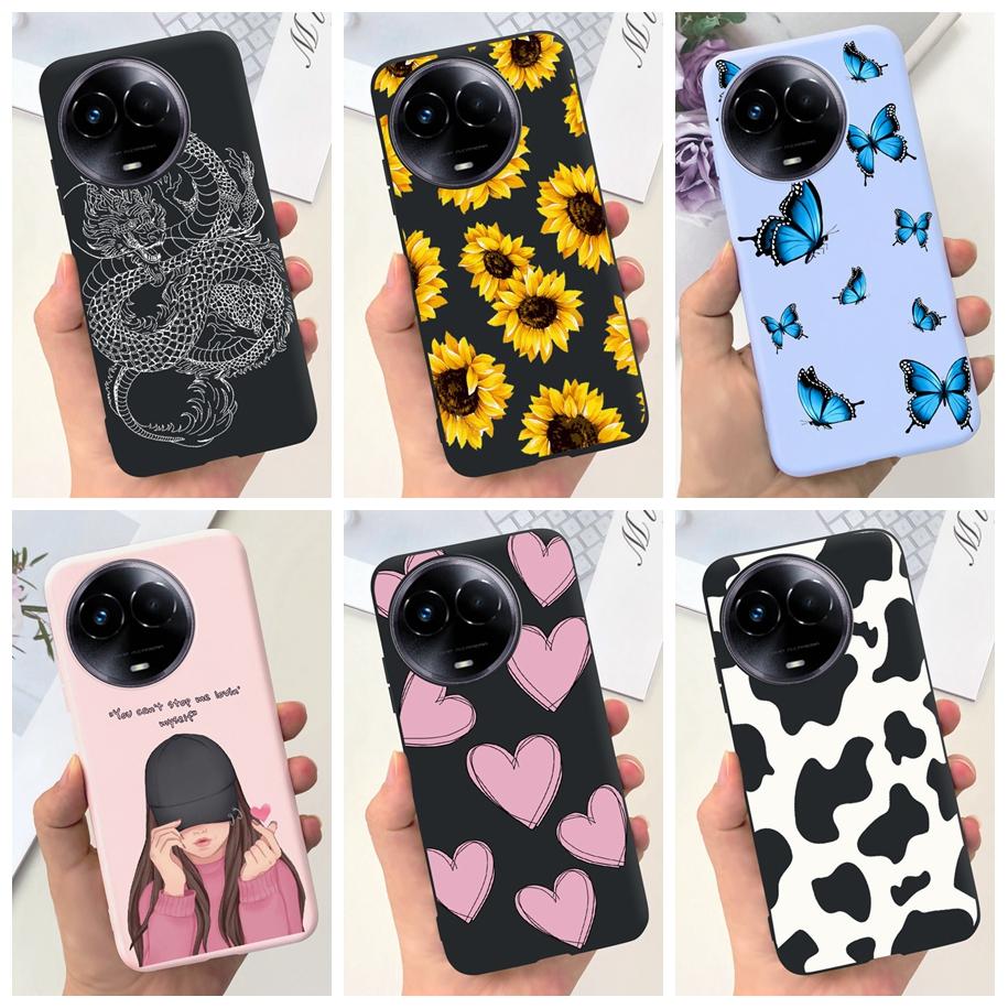 Ударопрочный Чехол Для Realme 11 5G / Realme 11X Чехол На Телефон Модный Девушки Мягкий Силикон Funda Для Realme11 11 X 2023 RMX3785 Coque