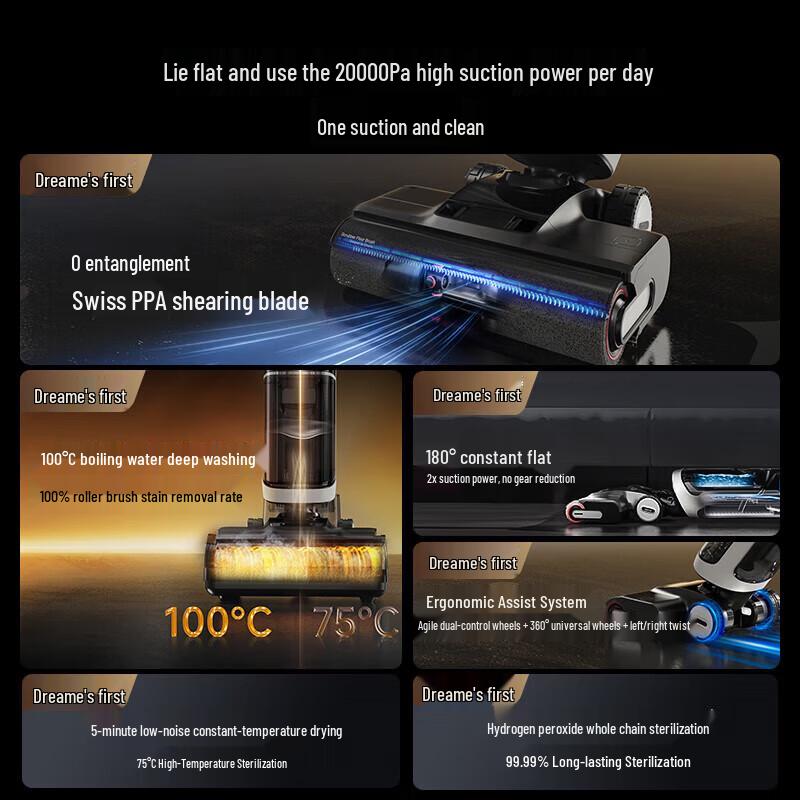Беспроводной моющий пылесос Dreame H20 Ultra Apex