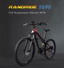 RANDRIDE YG90 Electric Bicycle 1000W 48V17AH Shimano Hydraulic Brake Ebike with Full Suspension 21 Gears Shift Free Rack