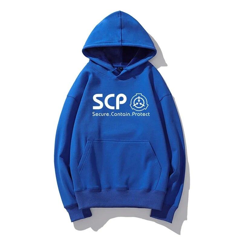 SCP аниме однотонная толстовка модная толстовка с длинными рукавами Высококачественная модная унисекс и женская толстовка повседневный пуловер с капюшоном y2K
