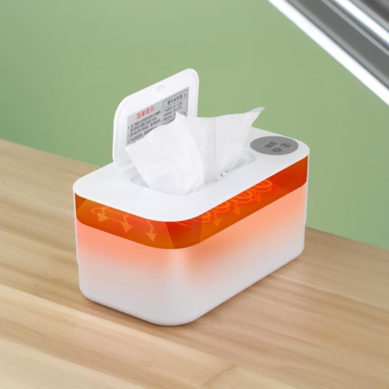 Baby Wipe Warmer Heater With Led Display Wet Towel Dispenser Portable Usb Charge Baby Wipe Warmer Napkin Heating Box Home/Car
